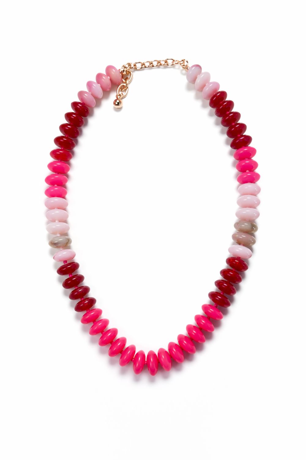 Pink Ombré Beaded Statement Necklace