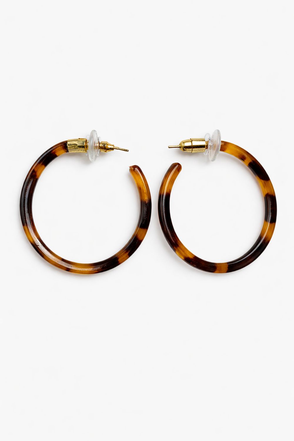 Tortoiseshell Hoop Earrings