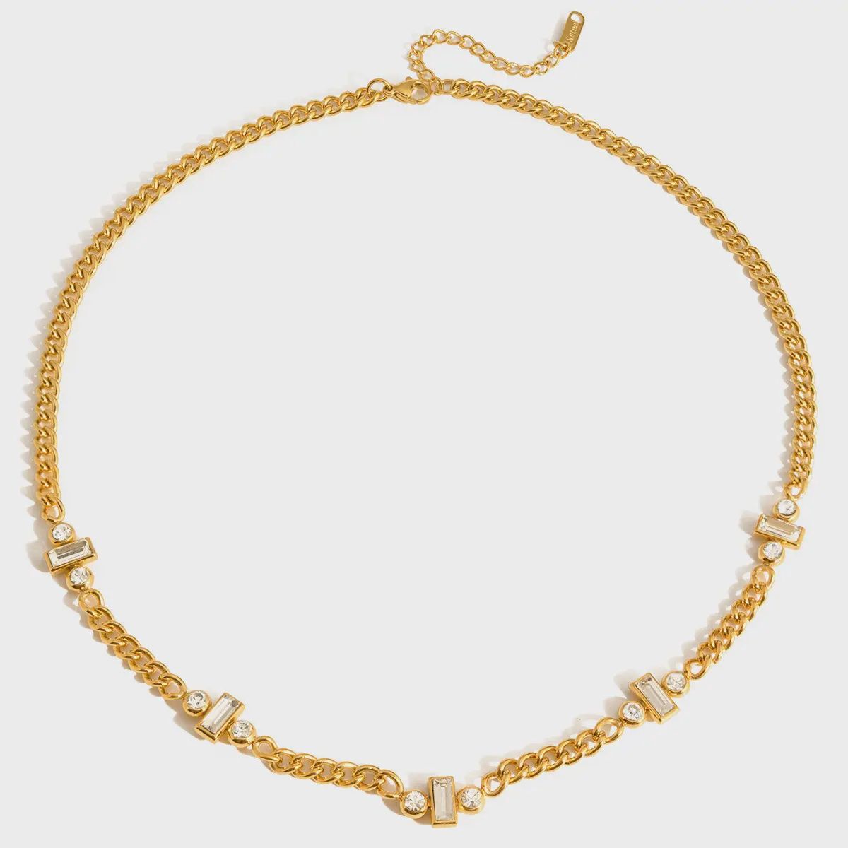 Vera Baguette Necklace Water Resistant