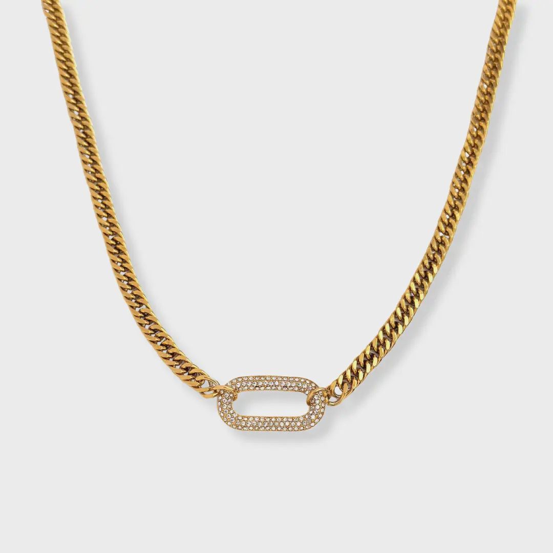 Pavé Link Chain Necklace