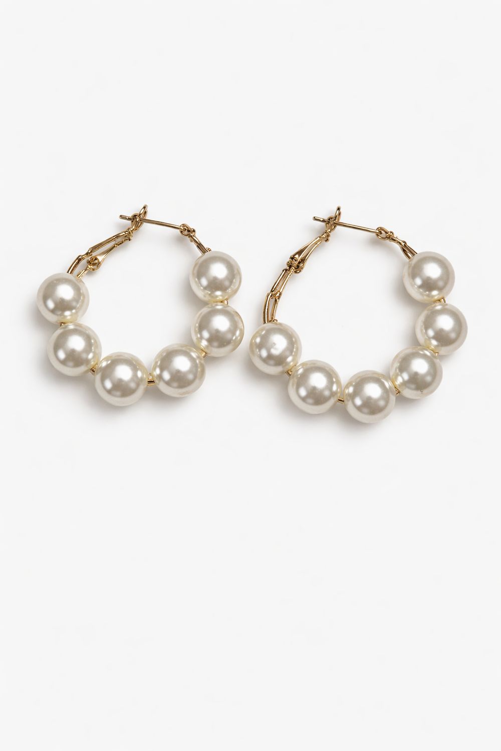 Pearl Hoop Earrings