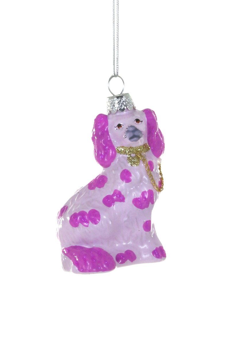 Staffordshire Dog Ornament – Pink