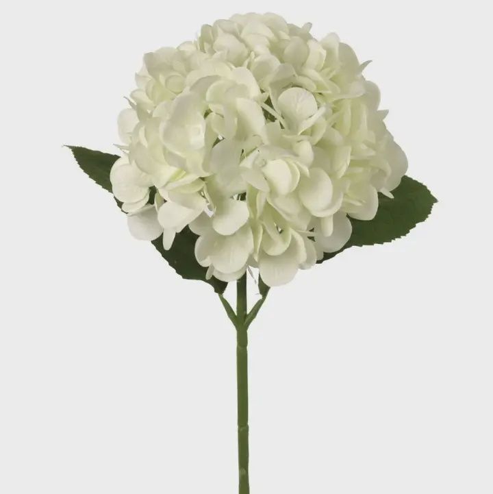 18" Cream Hydrangea Stem