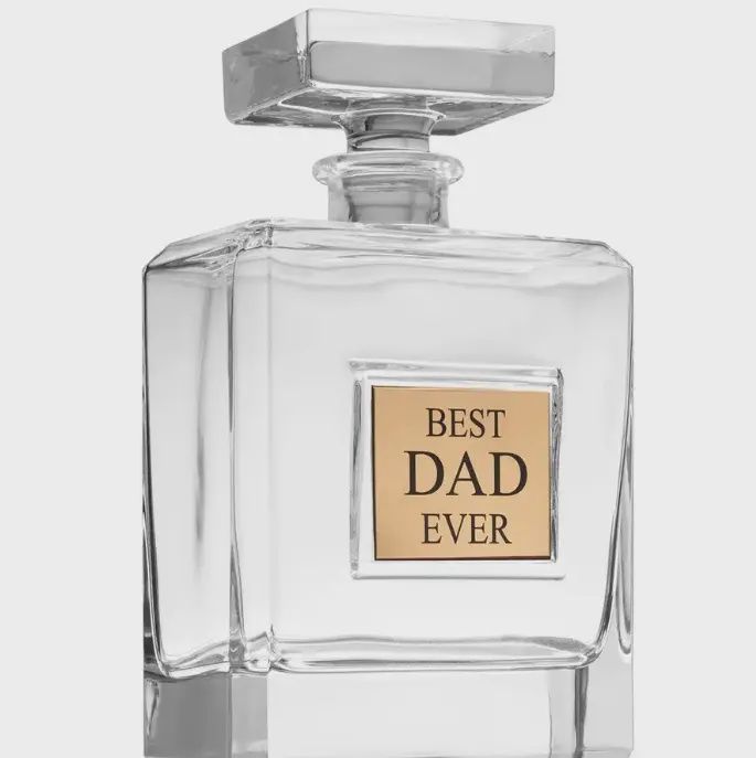 Best Dad Ever Glass Decanter