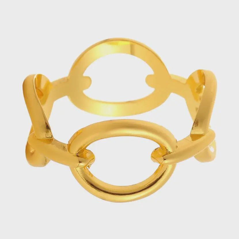 Golden Loops Napkin Ring