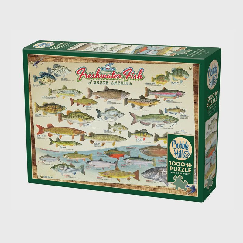 Freshwater Fish of North America 1000-Piece Puzzle