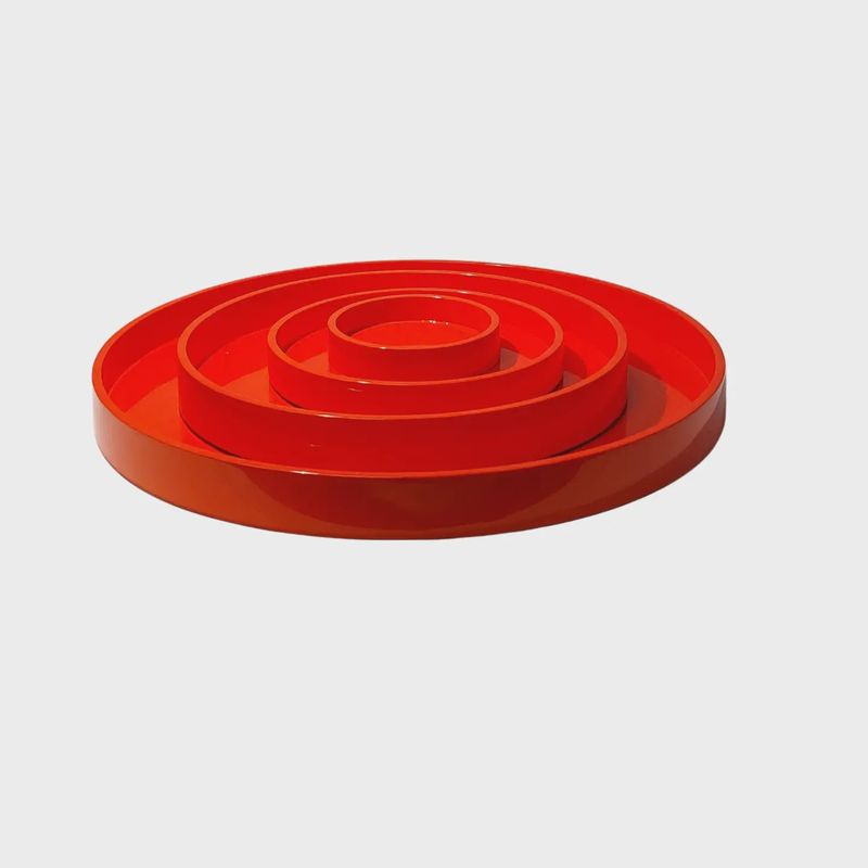 Large Round Tray – Orange