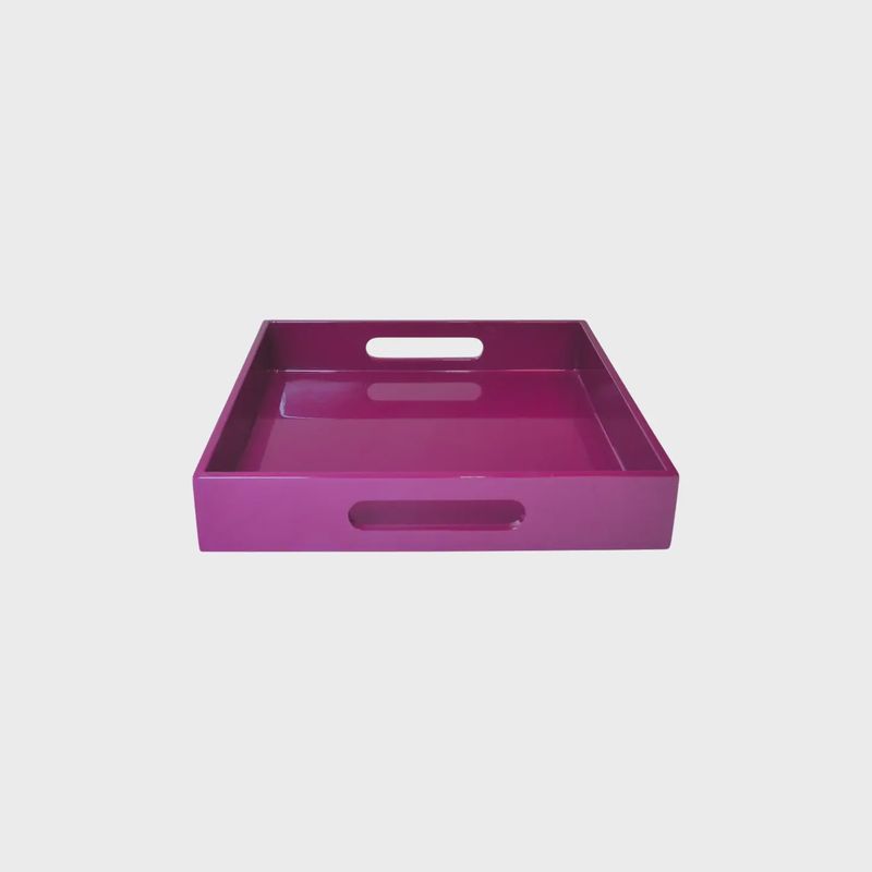 Small Square Serving Tray – Blackberry