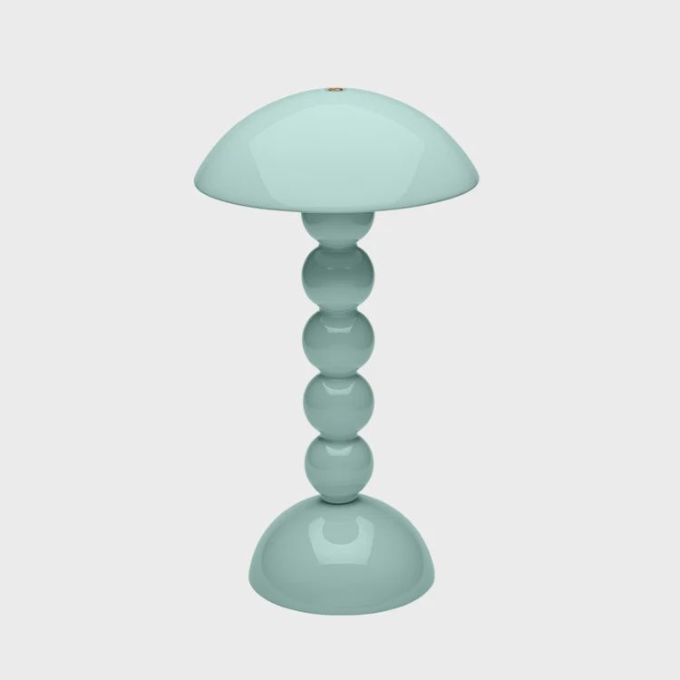 Eau De Nil Lacquer Rechargeable Bobbin LED Lamp