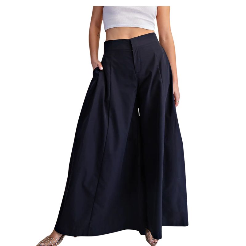 Palazzo Pants A-Line High Waist