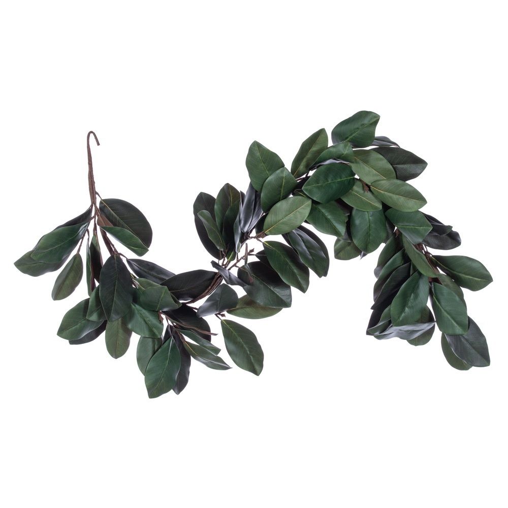 6' Green Magnolia Leaf Garland