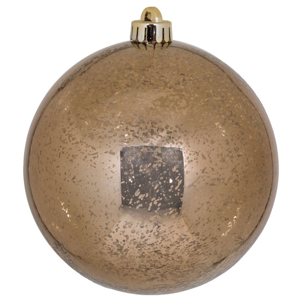 6" Mocha Mercury Ball Ornament