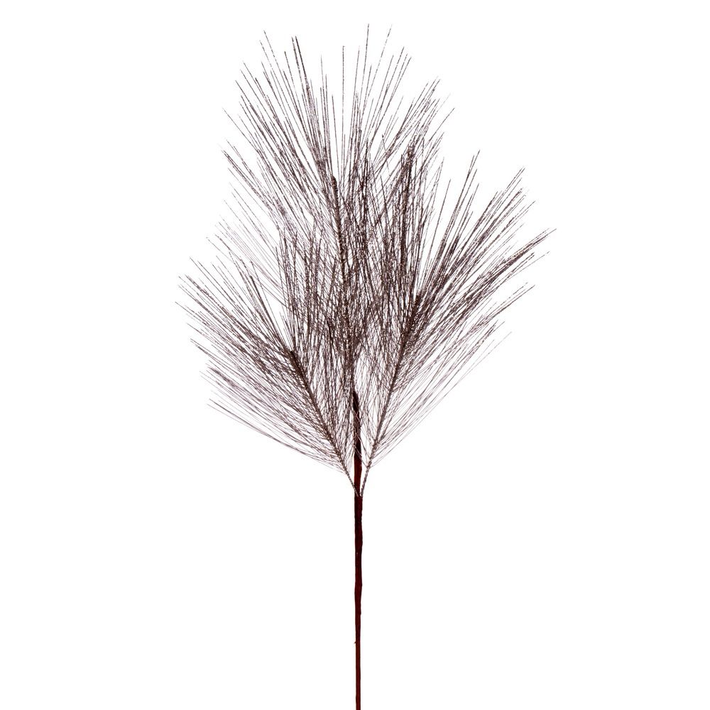 24" Artificial Champagne Metallic Pine Needle Christmas Spray