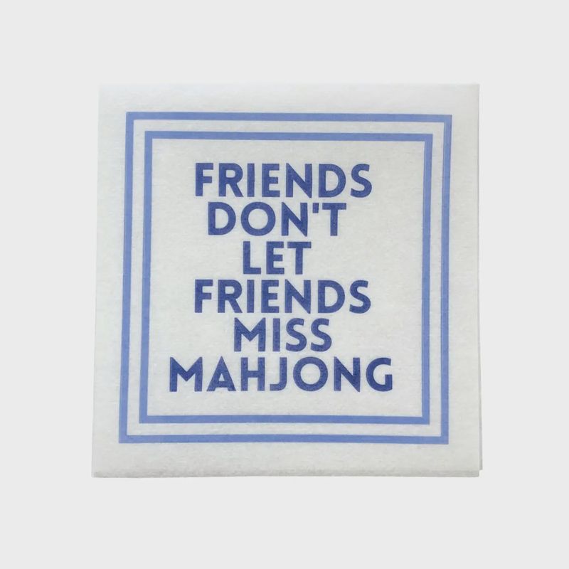 Friends Don’t Let Friends Miss Mahjong Cocktail Napkins