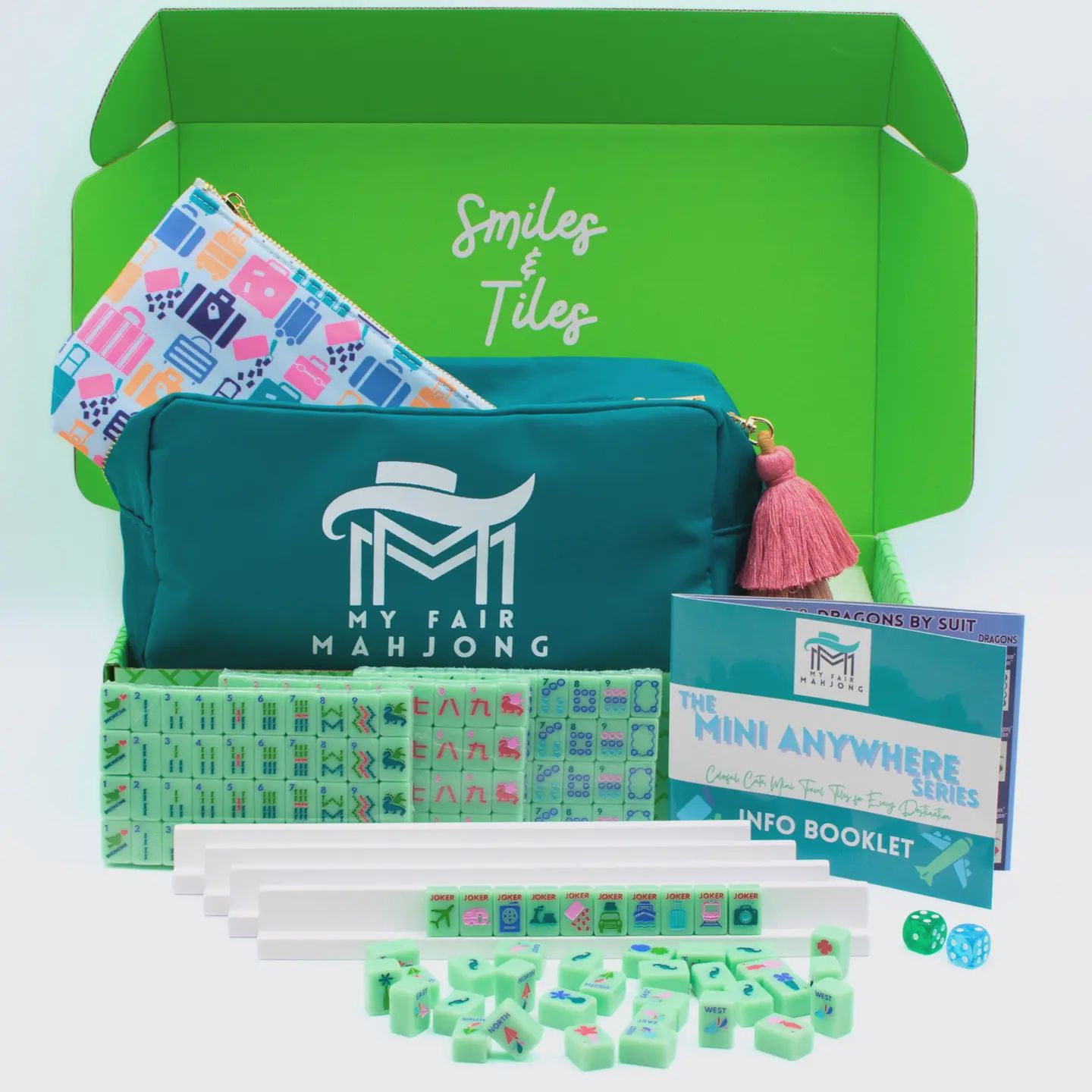 Mini Travel Mahjong | Mini Anywhere Series | Green