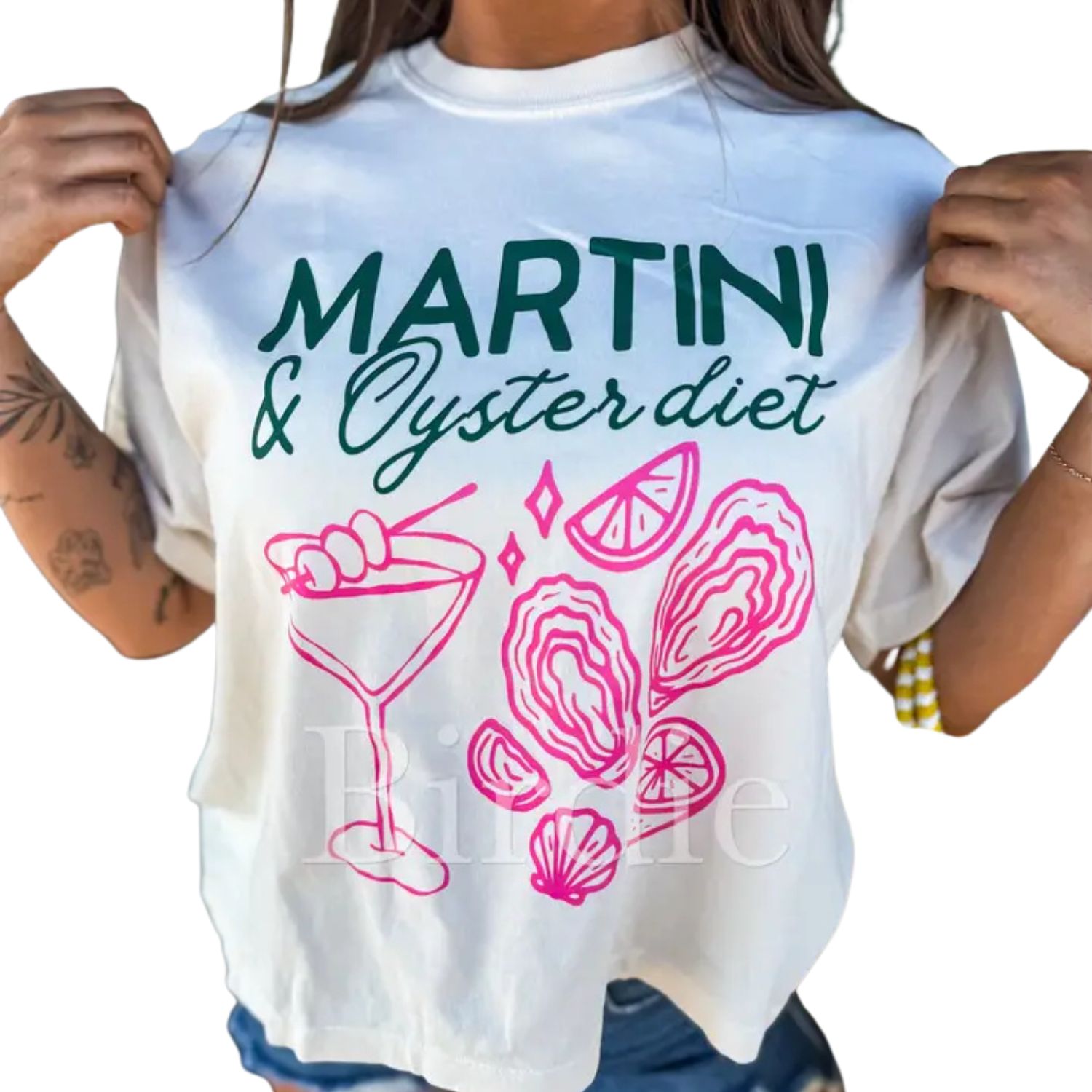 Martini &amp; Oyster Diet Graphic Tee
