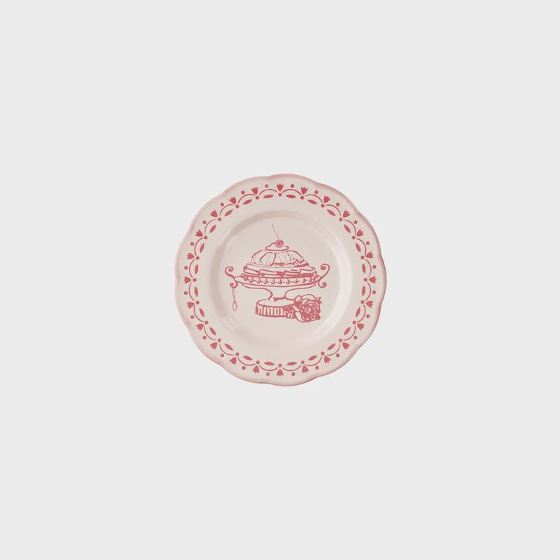 Josephine Pink Dessert Plate