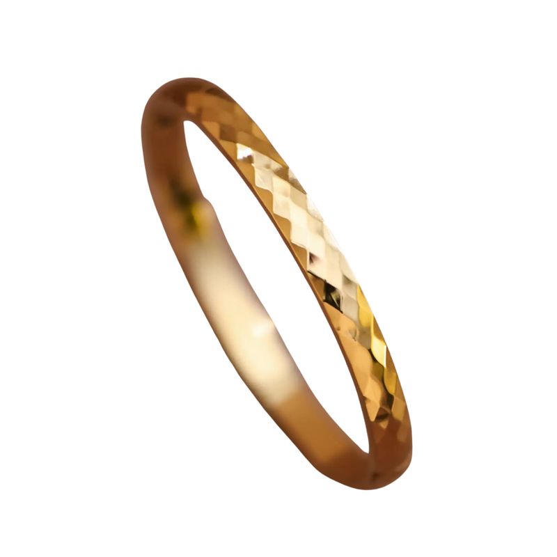 18K Gold Plated Waterproof Stainless Steel Bangle