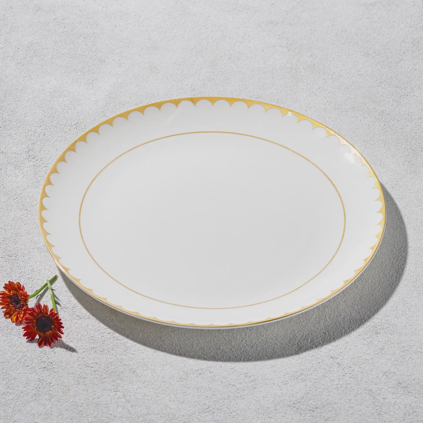 Vikko - Daisy, Charger, Gold, 12"