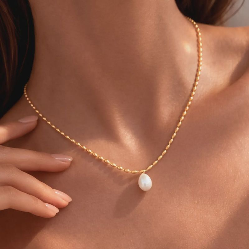 18K Gold Plated Waterproof Stainless Steel Chain Necklace