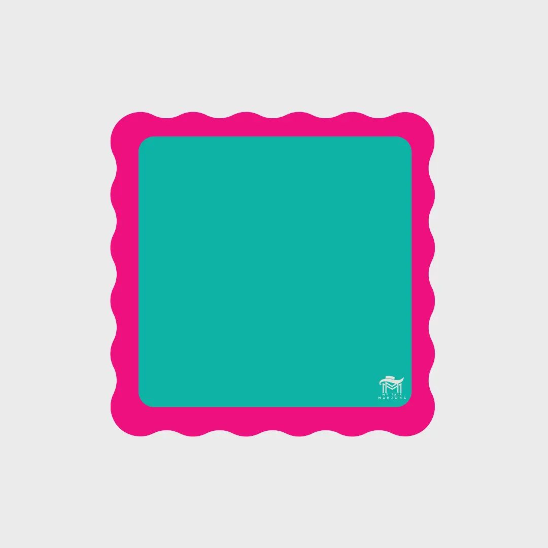 Mini Mahjong Mat Palm Springs Wave | Travel Mahjong Mat