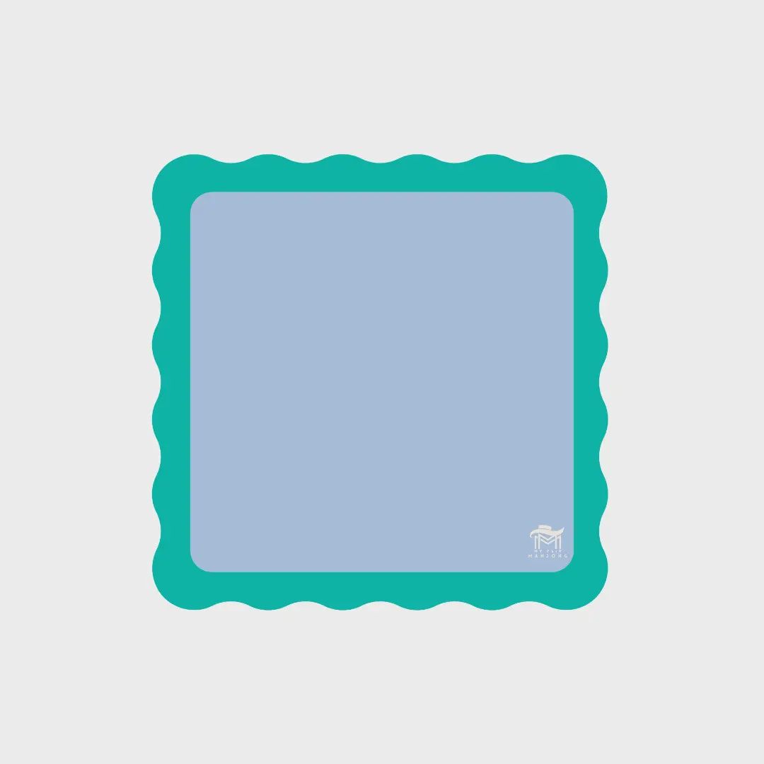 Mini Mahjong Mat Coastal Wave | Travel Mahjong Playing Mat