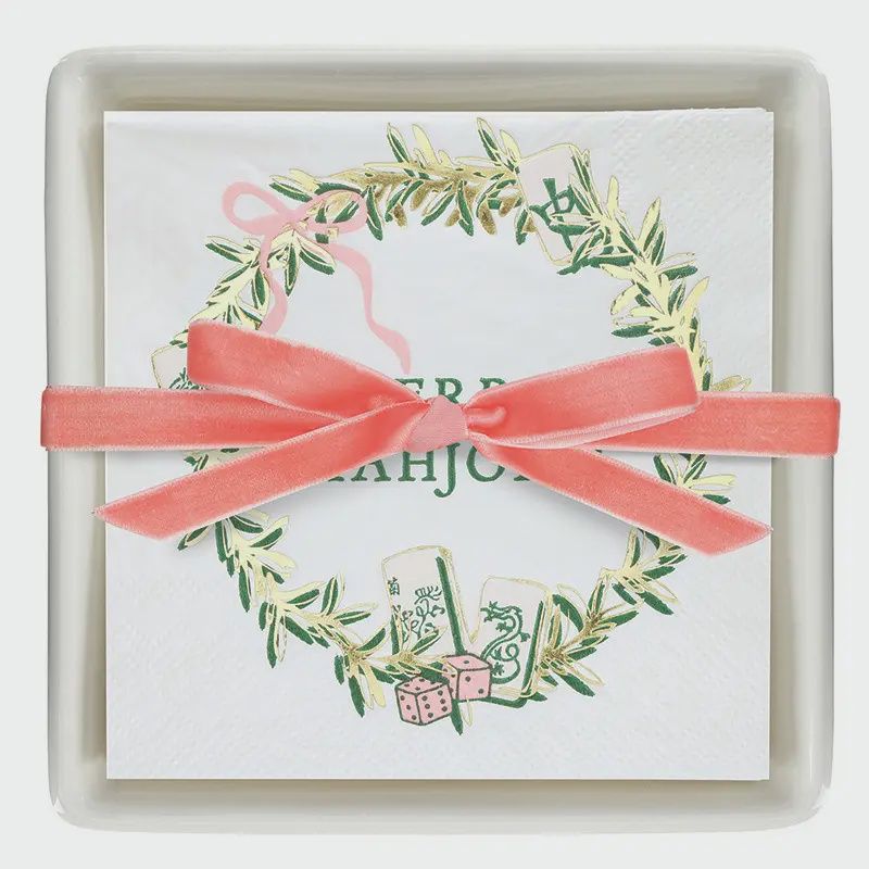 Ceramic Cocktail Napkin Tray Set – Merry Mahjong