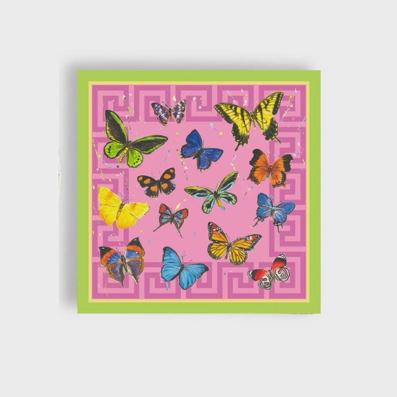 Butterfly Greek Key 24ct Cocktail Napkins