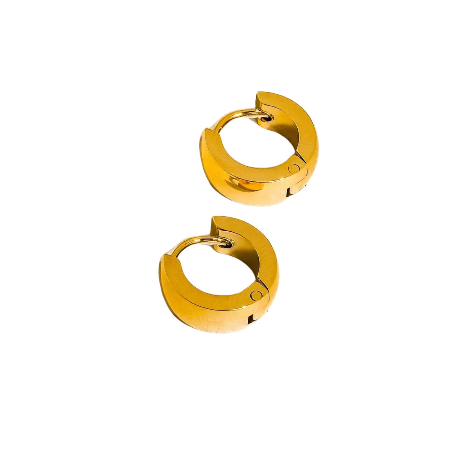 Classic Gold Huggie Hoop Earrings