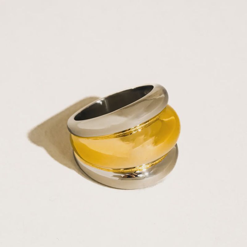 Bianca Mixed Metal Statement Ring