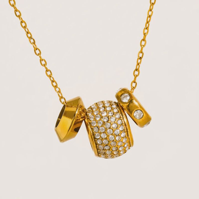 Énora 18K Gold Non-Tarnish Cz Bead Necklace