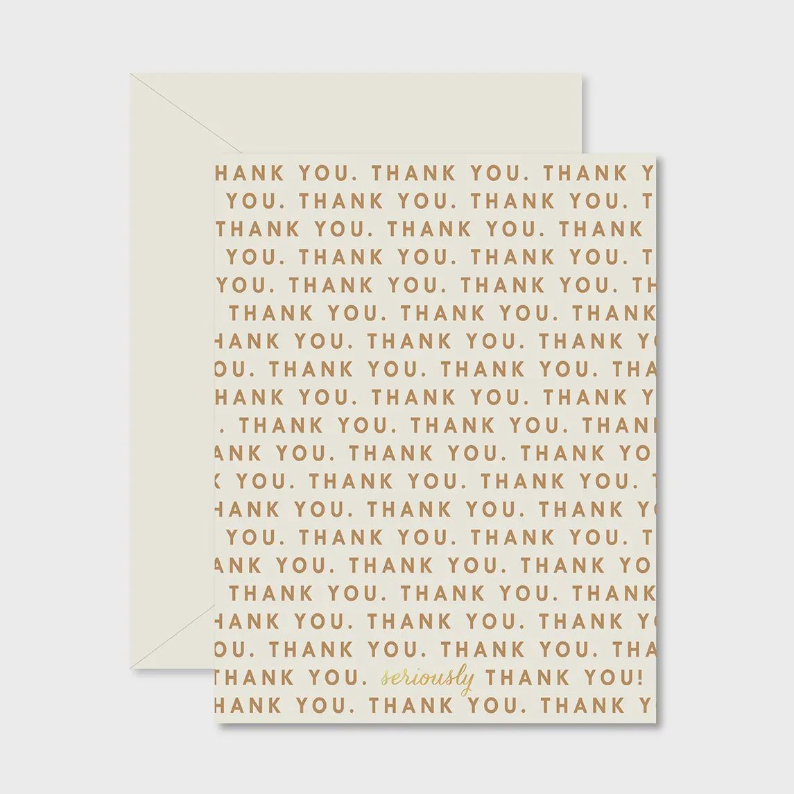 Repeating Thank You Greeting Card