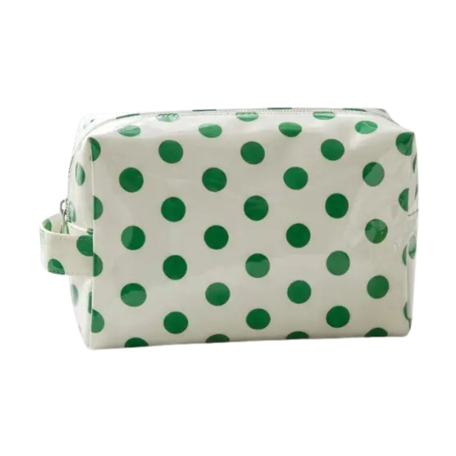Mabel Cream Polka Dot Cosmetic Bag