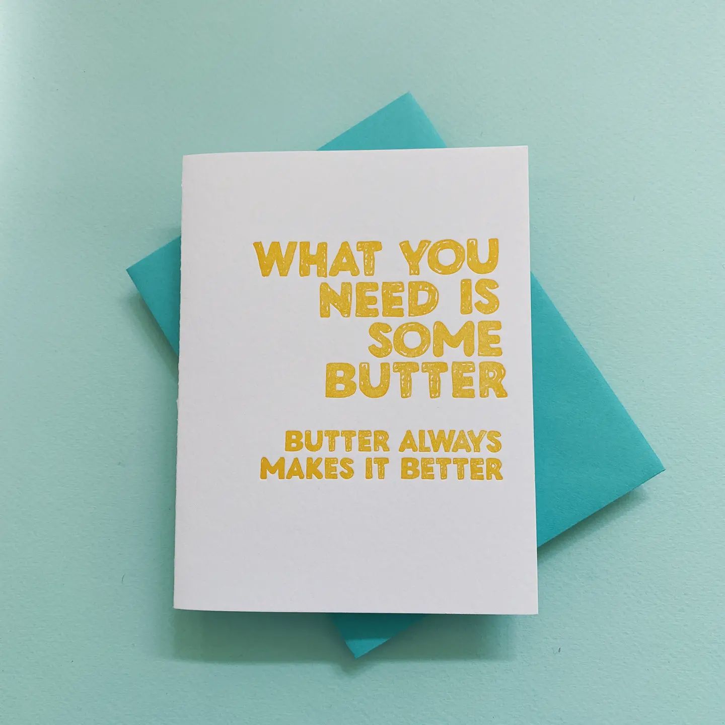 Butter Makes It Better Greeting Card
