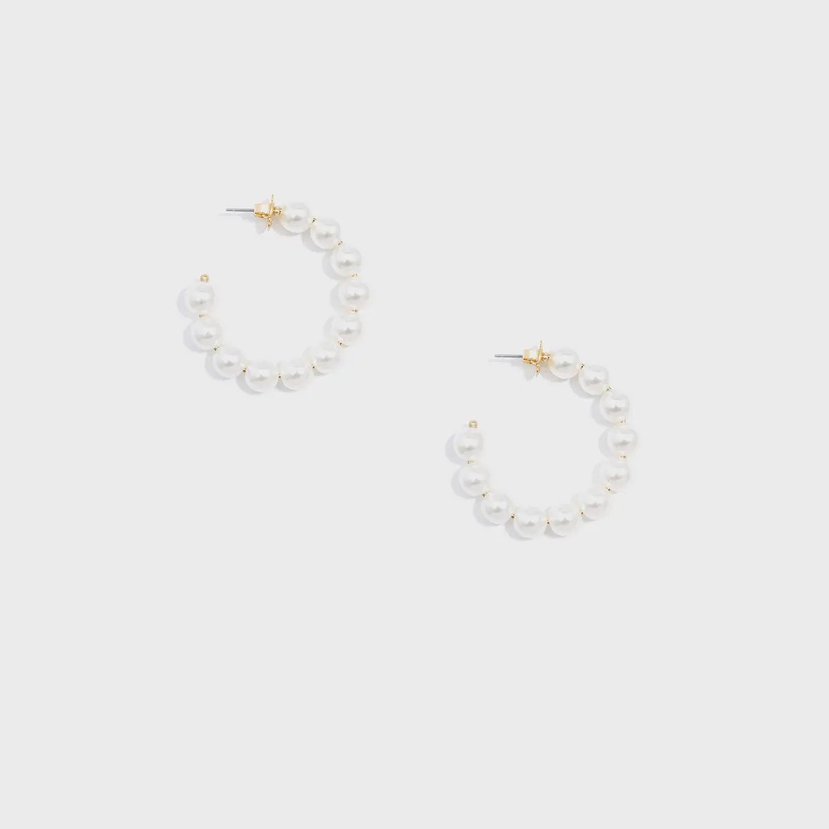 The Classic Pearl Hoop Earrings