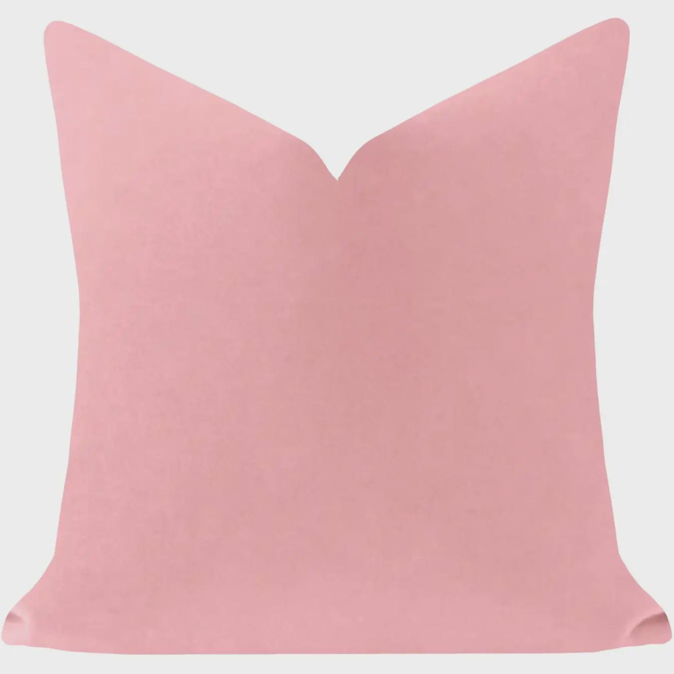 Blush Pink Solid Velvet Pillow