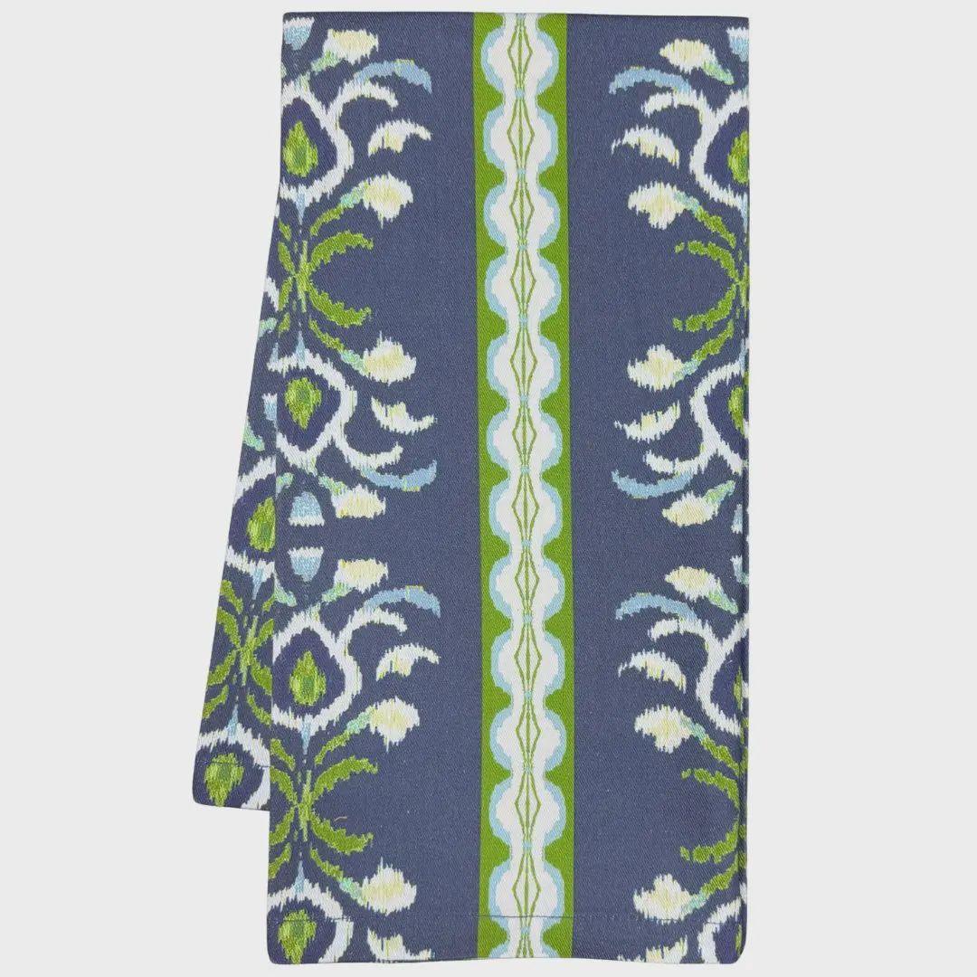Rosemary Stripe Indigo Tea Towel