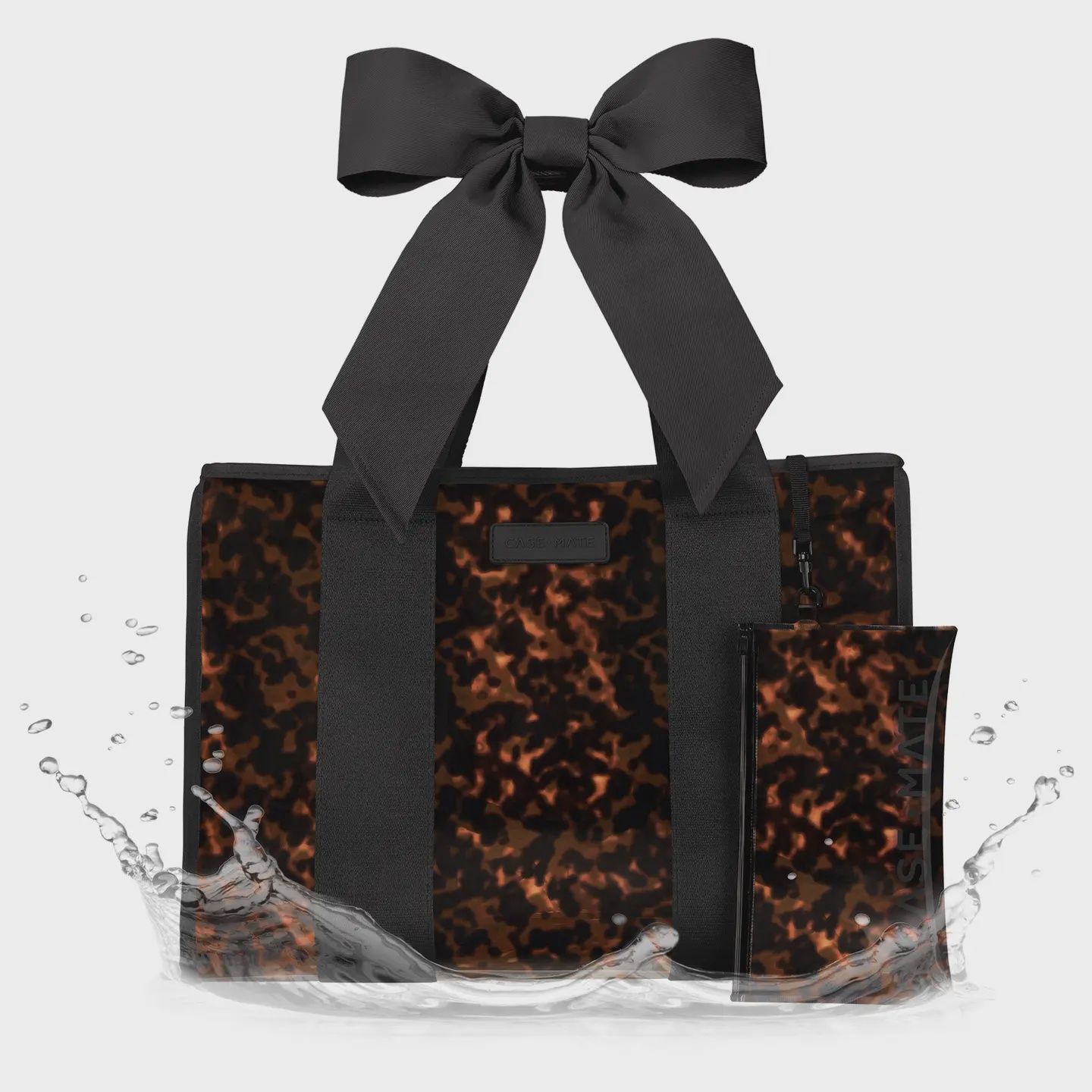 Case-Mate Tortoiseshell Bow Jelly Tote Bag