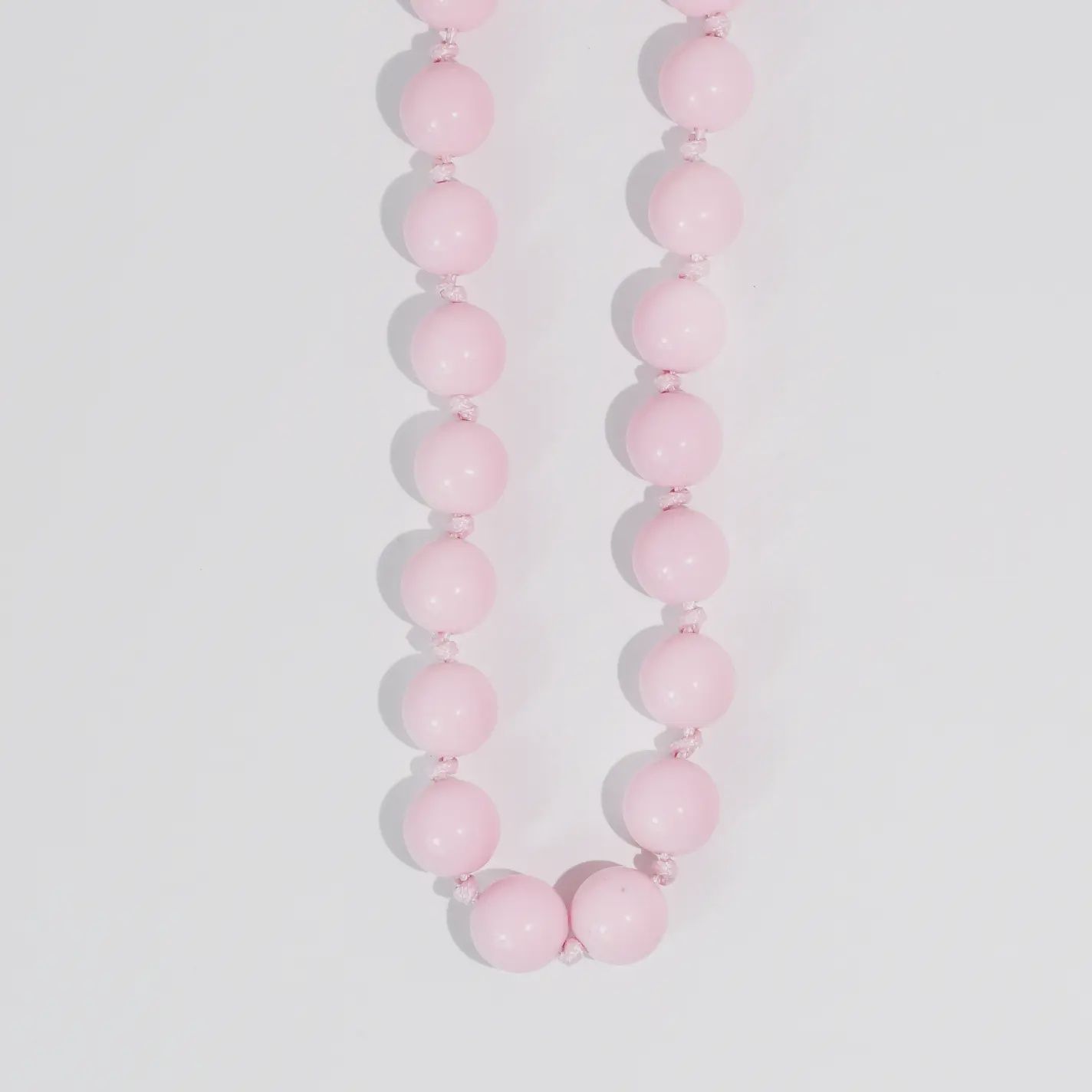 Bubblegum Beads Necklace – Light Pink