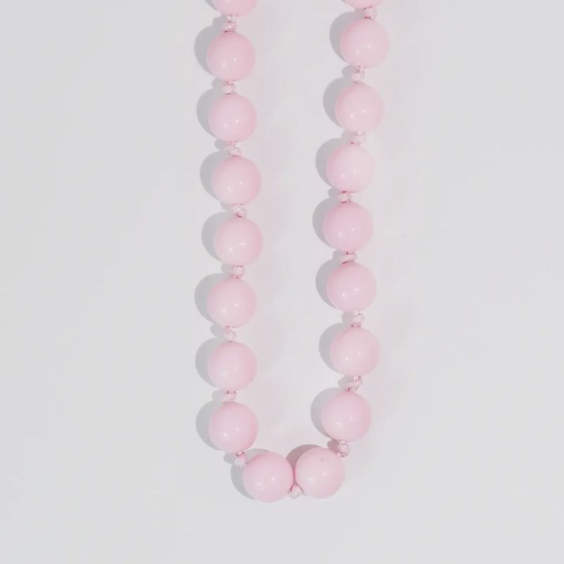 Bubblegum Beads Necklace – Light Pink