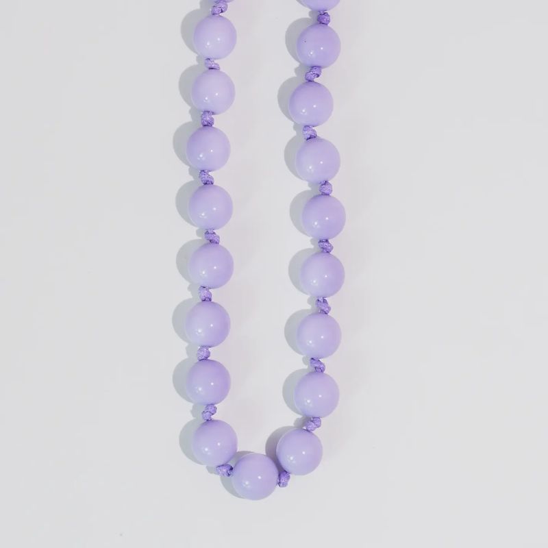 Bubblegum Beads Necklace – Purple