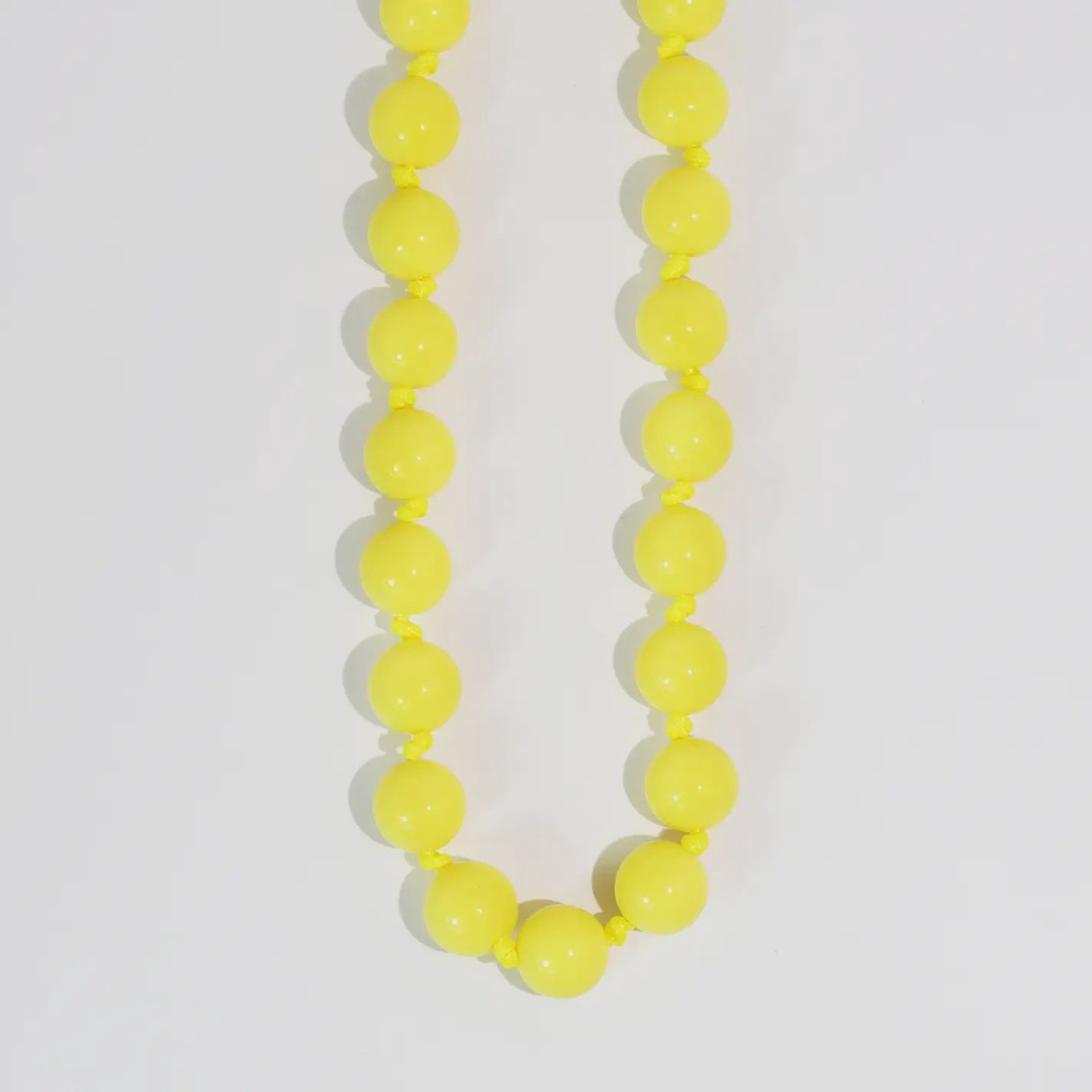 Bubblegum Beads Necklace – Yellow