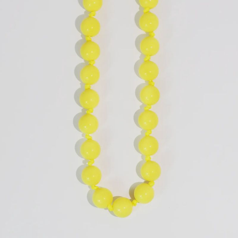 Bubblegum Beads Necklace – Yellow
