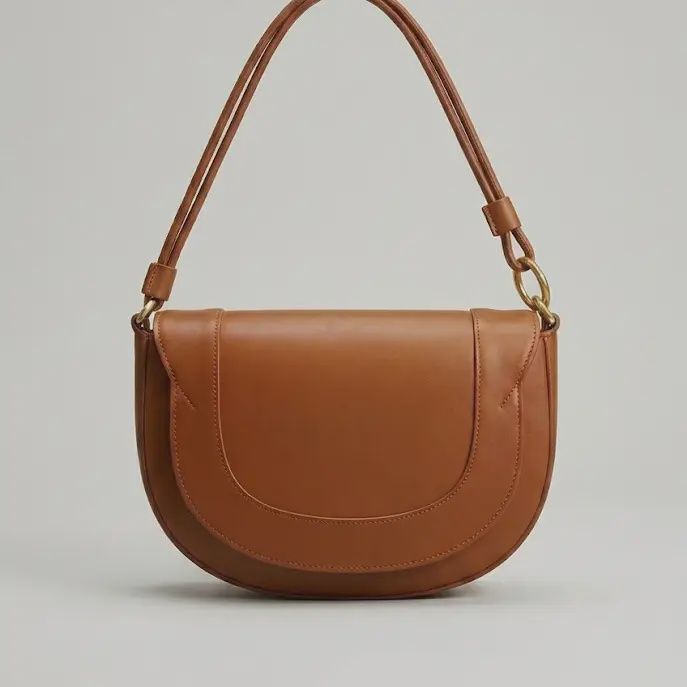 Lana Crescent Crossbody - Brown