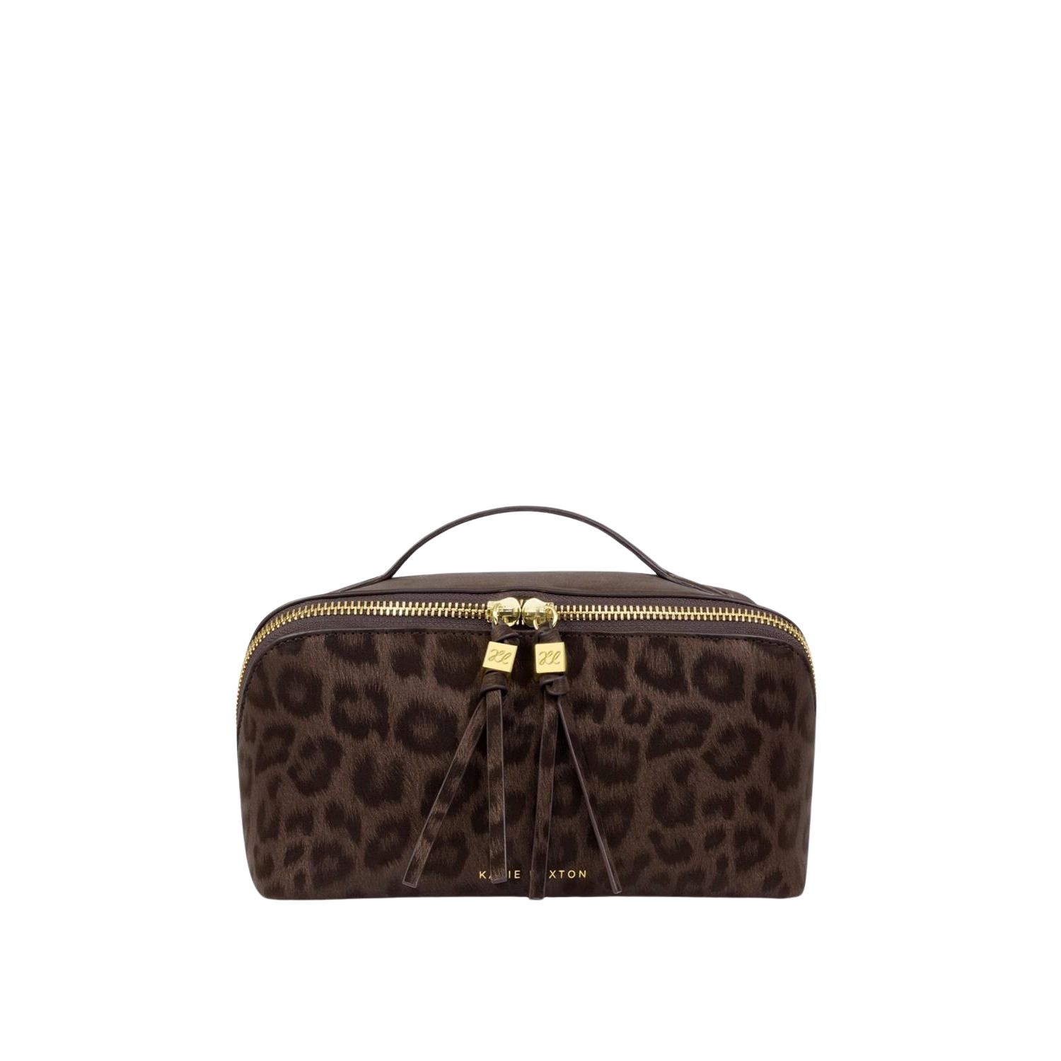 SOHO Medium Makeup Case | Chocolate Leopard