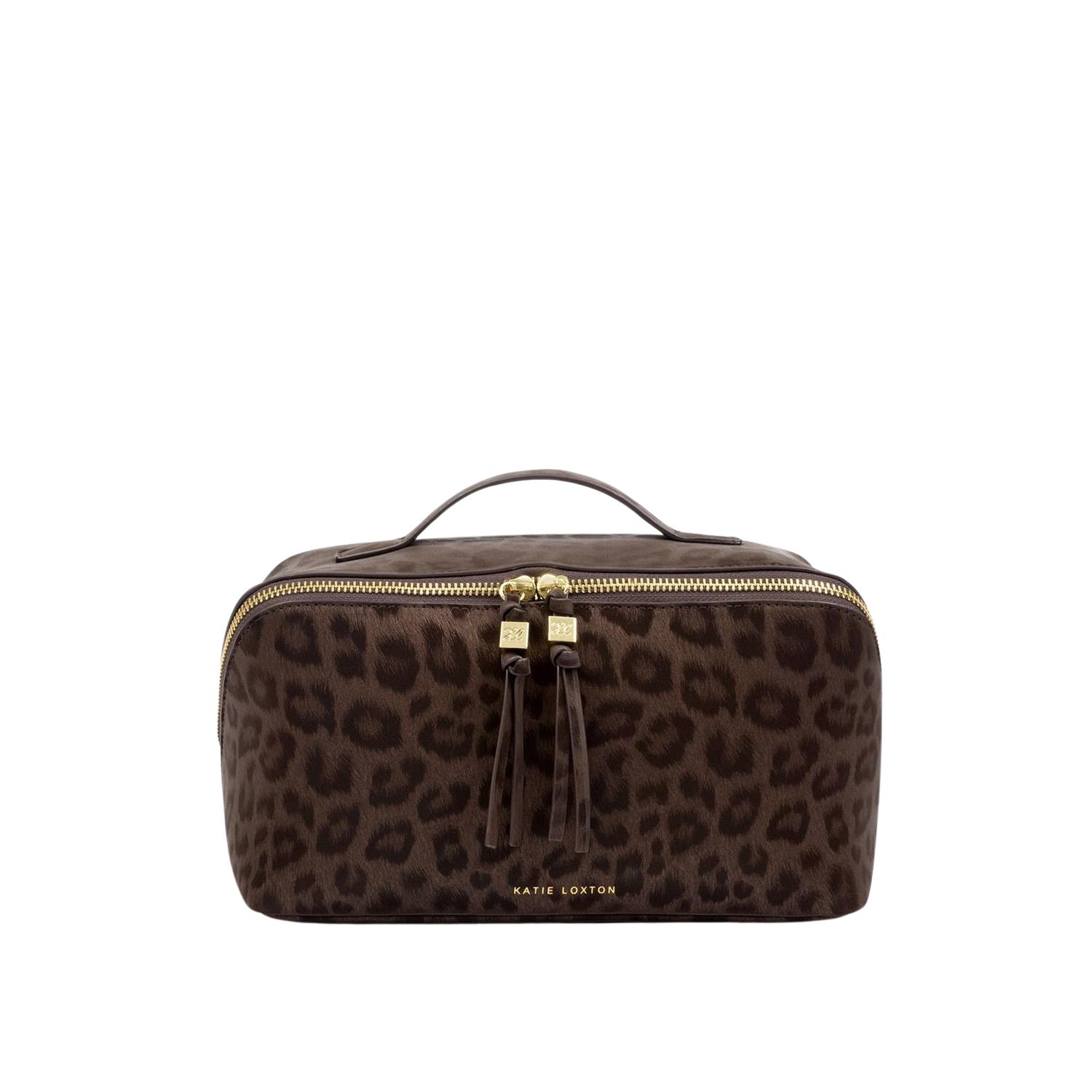 SOHO Large Makeup Case | Chocolate Leopard