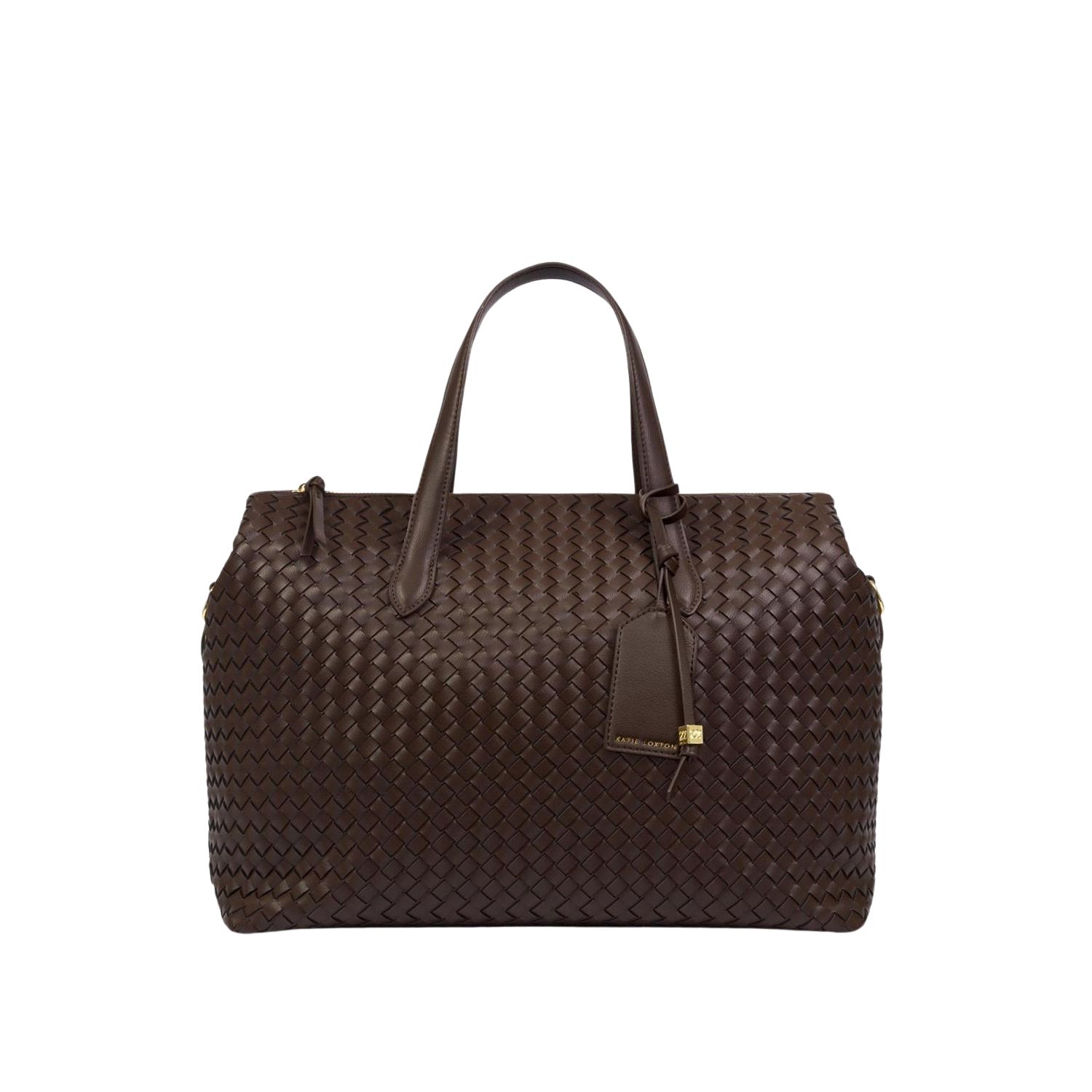 MILAN Hand Woven Cabin Bag | Chocolate