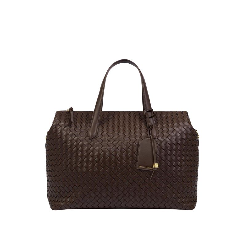 MILAN Hand Woven Cabin Bag | Chocolate