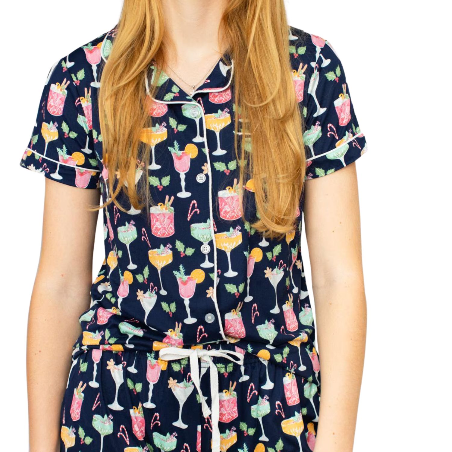 Fizz the Season Short Sleeve Button Up &amp; Pants