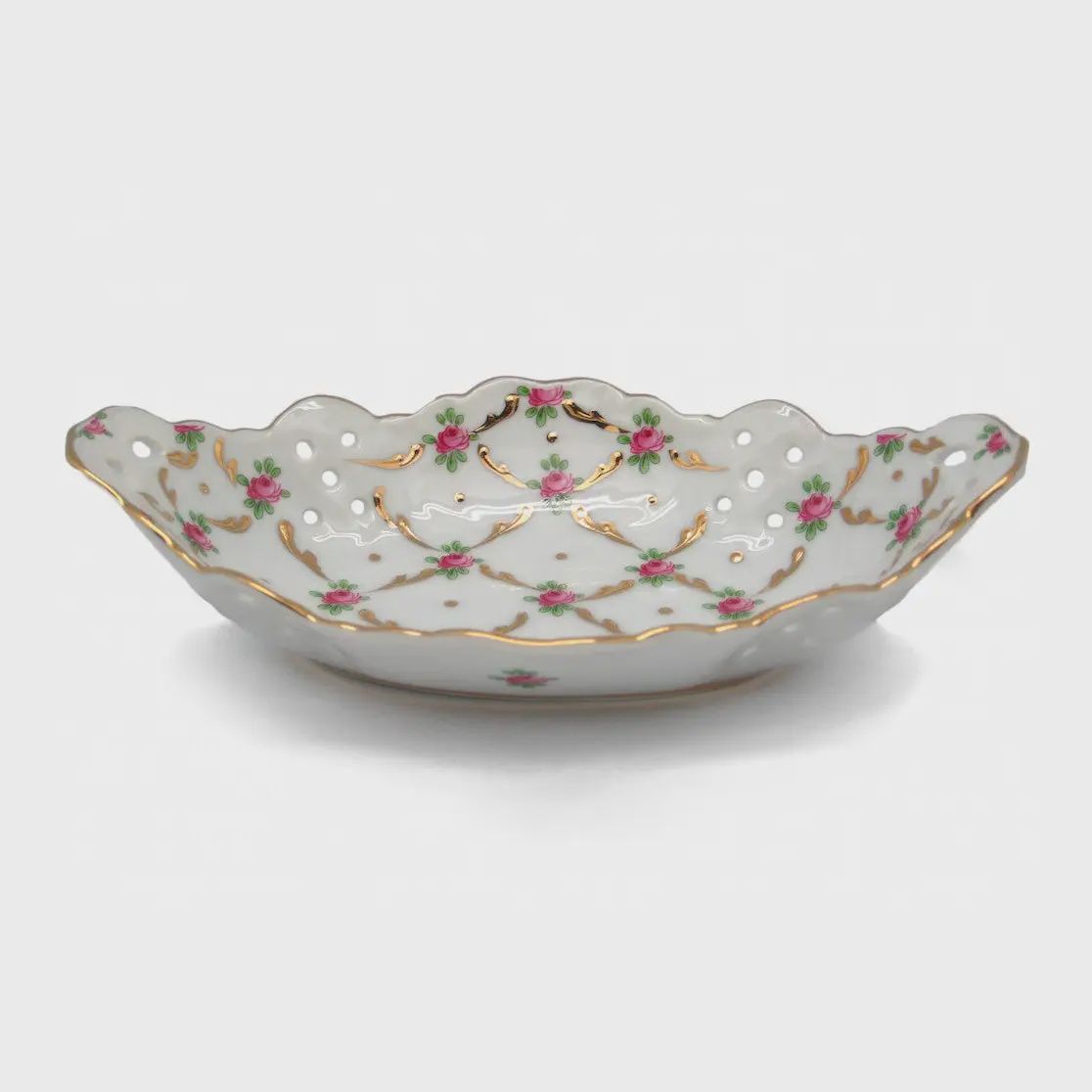 Victorian Desert Rose Porcelain Dish